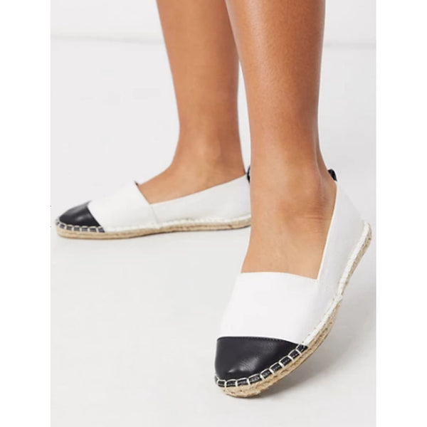 Asos Design- Asos Design Jacey Espadrilles In White Canvas