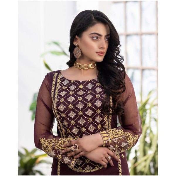 Noor E Chaman Vol-1- Maroon Flame- Nr-0105