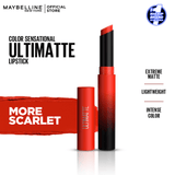 Maybelline New York Color Sensational Ultimatte Slim Lipstick - More Scarlet