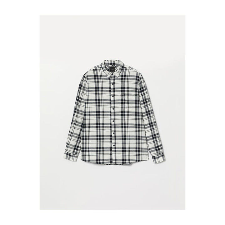 Lefties- Check Flannel Shirt Ecru