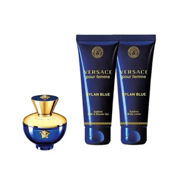 Versace- Dylan- Blue EDT Gift Set EDT 5 ml, Body Lotion 25 ml, Shower Gel, 25ml