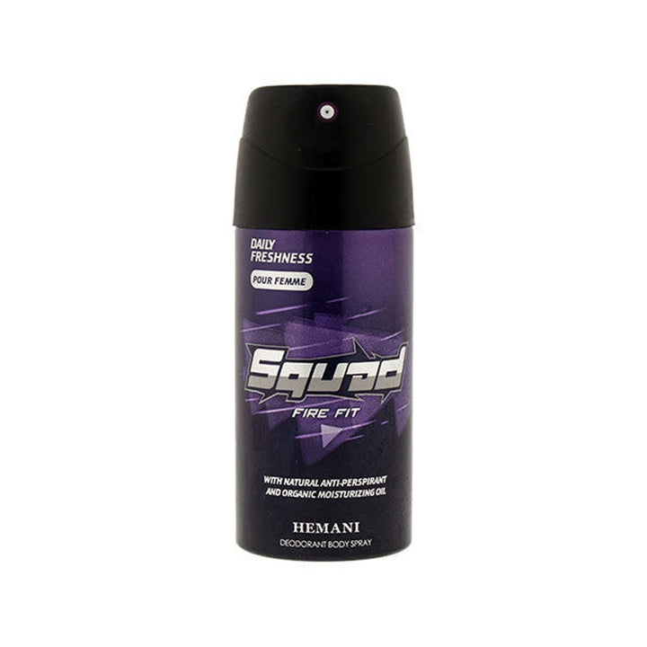 HemaniHerbals- Squad Deodorant Spray Fire Fit for Women