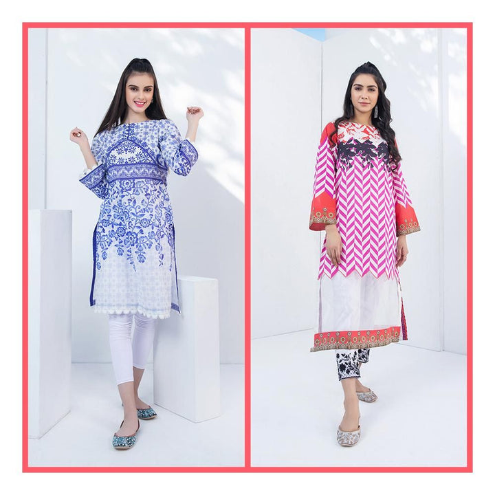 Keshia- Stitched Printed Kurti Bundle 13