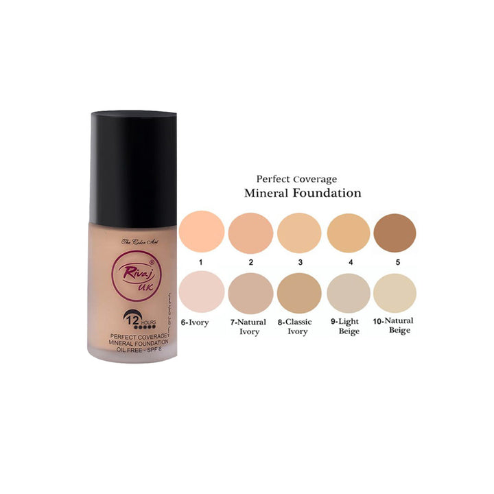 Rivaj- Perfect Coverage Mineral Foundation #Natural