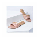 VYBE Pink slides with chain