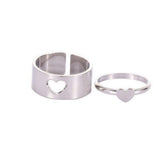 Shein- Fashion Jewellery 1 Pair Butterfly Couple Ring Set