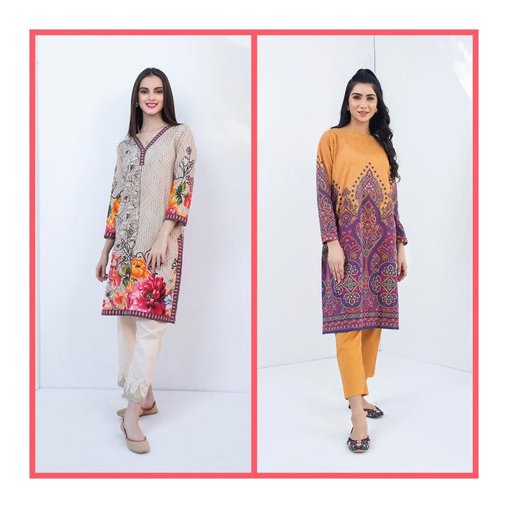 Keshia- Stitched Printed Kurti Bundle 03