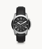Fossil- Men's Grant Stainless Steel Quartz Chronograph Watch FS4812