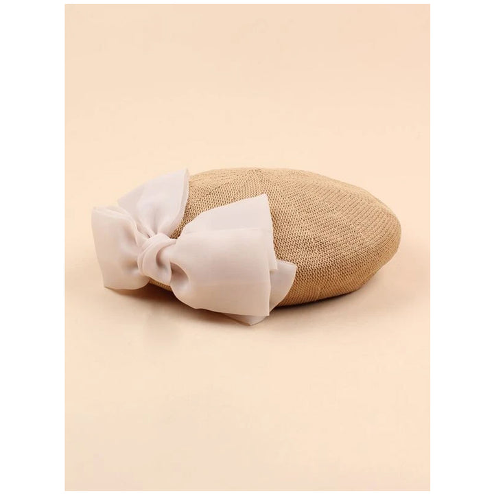 Shein- Bow Decor Beret