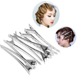 Shein- Fashion Jewelry 12 Pcs Holding Hair Style Clip Flat Duck Mouth Hair Clips