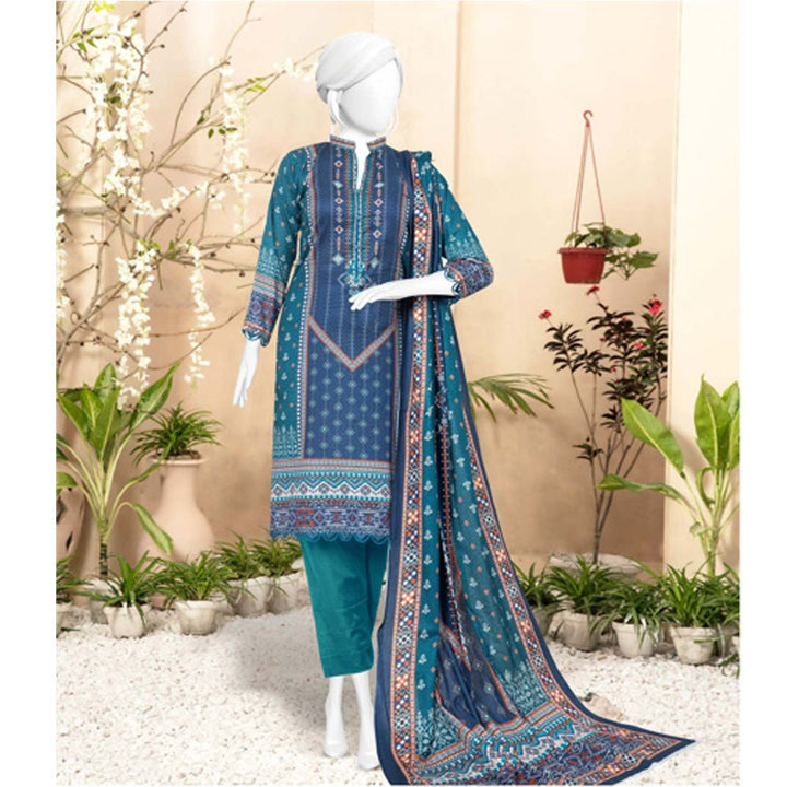 Haniya- Exclusive Digital Printed Lawn 22-D03