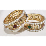 House Of Jewels- Gold Multicolor Bangles