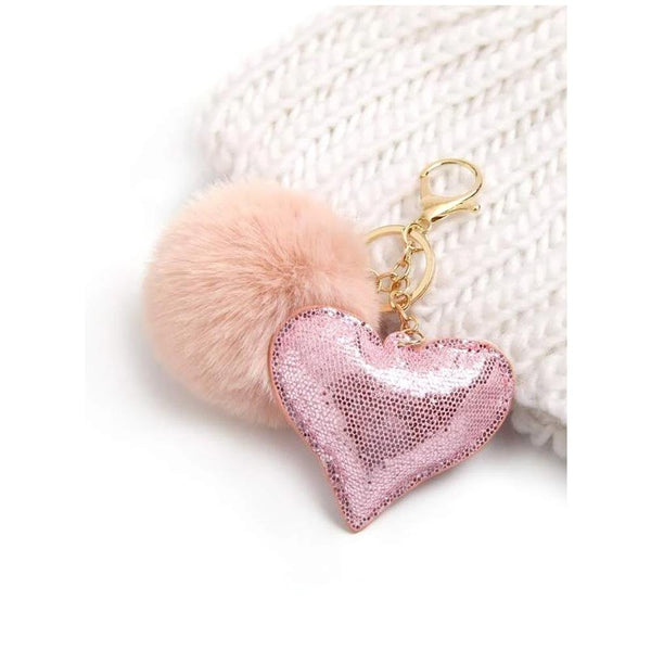 Shein- Heart Charm Keychain