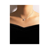 Romwe- Rhinestone Decor Chain Necklace