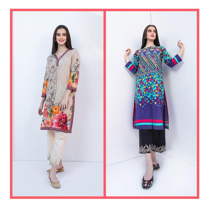 Keshia- Stitched Printed Kurti Bundle 04