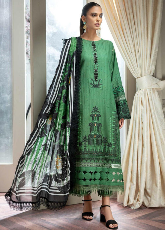 Nisa Hussain- Embroidered Lawn Suits Unstitched 3 Piece NSH22SS LF-NHl 010 - Spring