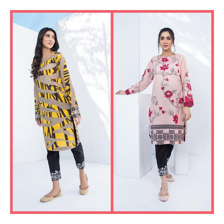 Keshia- Stitched Printed Kurti Bundle 18