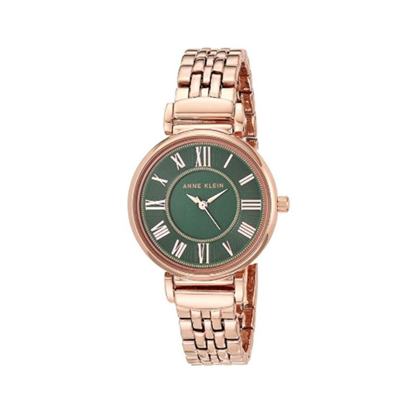 Anne Klein- Womens Bracelet Watch (Rose Gold/Green)