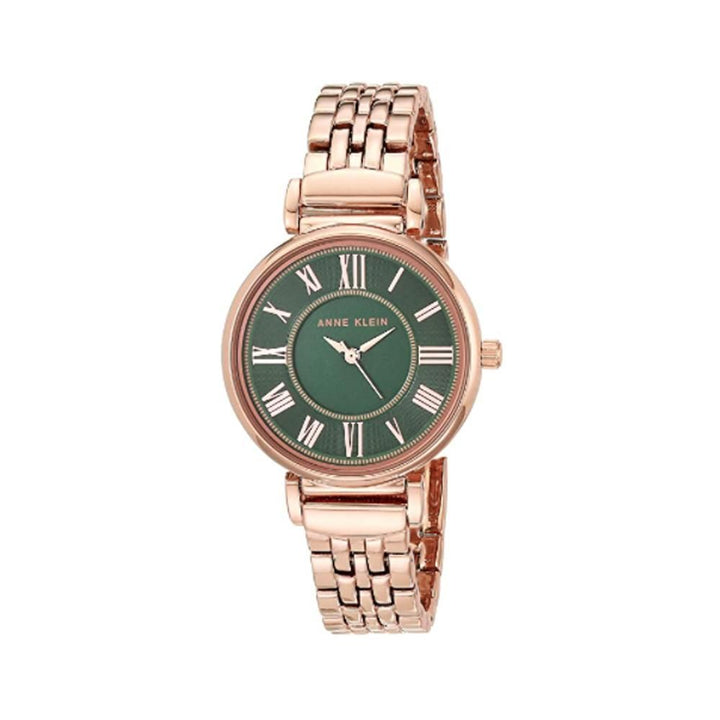 Anne Klein- Womens Bracelet Watch (Rose Gold/Green)