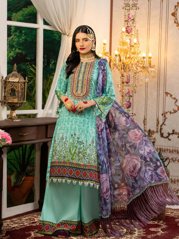 Keshia Mahtaab – 3 Piece Embroidered Unstitched Luxury Lawn