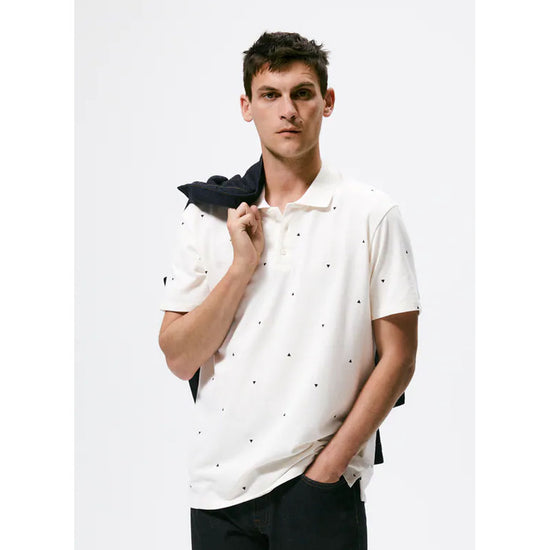 Zara- Geometric Print Polo Shirt