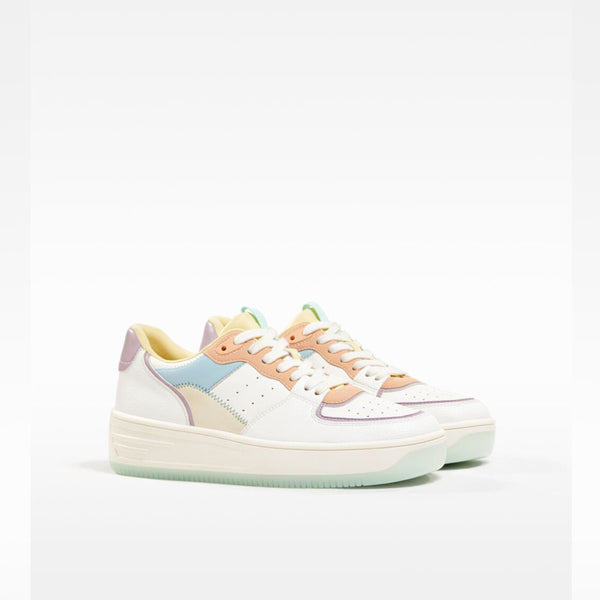 Bershka- Multicoloured embossed trainers