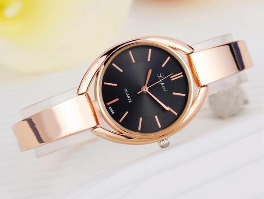 The Marshall- Rose Gold Black Luxury Analog Watch for Women