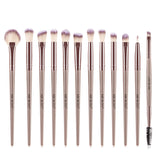 MUICIN - 12 Pieces Complete Vegan Eyebrush Set With Pouch