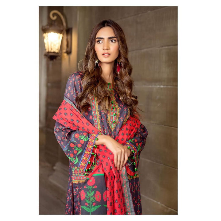 Embelia – 2 Piece Embroidered Unstitched Lawn Shirt & Dupatta