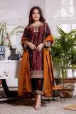 Sana's- Embroidered Lychee Silk Luxury Pret 3pc Suit- KAIRA- S202187