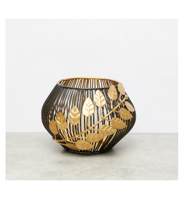 Lifestyle- Decorative Metallic Wire Tealight Candle Holder - Small by Bagallery Deals priced at #price# | Bagallery Deals