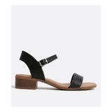 New Look- Black 2 Part Low Block Heel Sandals For Women