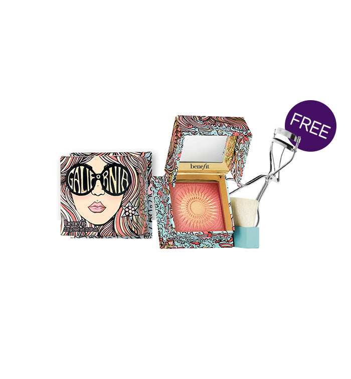 Benefit- Galifornia Powder Blush with Free Lash Curler