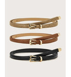 Shein- Faux leather belt 3 pieces by Bagallery Deals priced at #price# | Bagallery Deals
