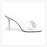 Elegancia - Women-Transparent-Heels-Marigold - White