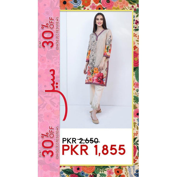 Keshia- Stitched Printed Kurta-LW-KS04