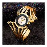 Dama Rusa- Golden White Bracelet Watch For Women- TM-W-39