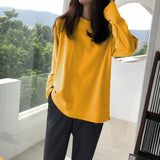 Wf Store Brand- Plain Full Sleeves T-Shirt Yellow