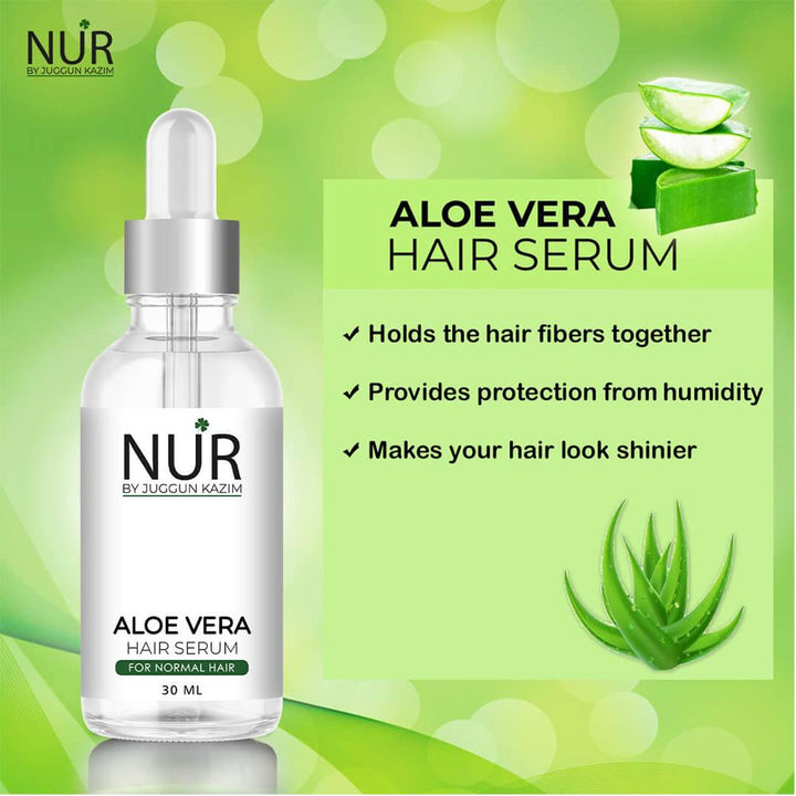 Nur By Juggan Kazim- Aloe Vera Hair Serum, 30ml