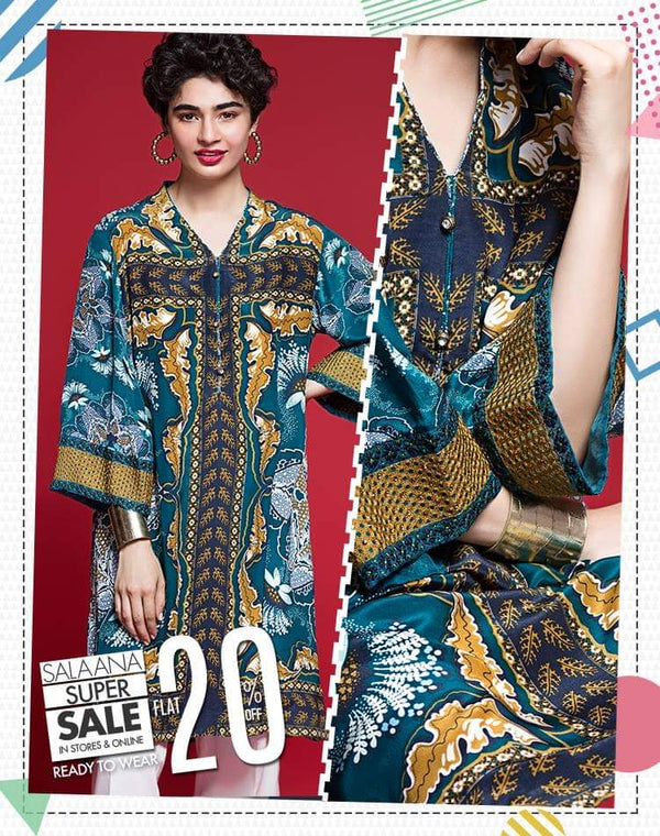Nishat Linen Digital Shirt - PE17-23