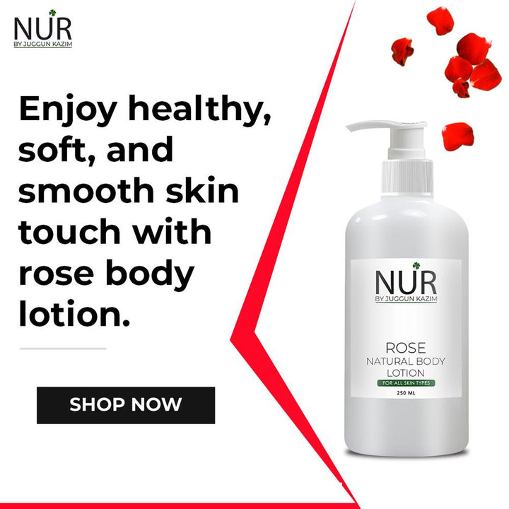 Copy of Nur By Juggan Kazim- Rose Natural Body Lotion, 250ml