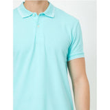 Koton- Polo Neck T-Shirt - Blue