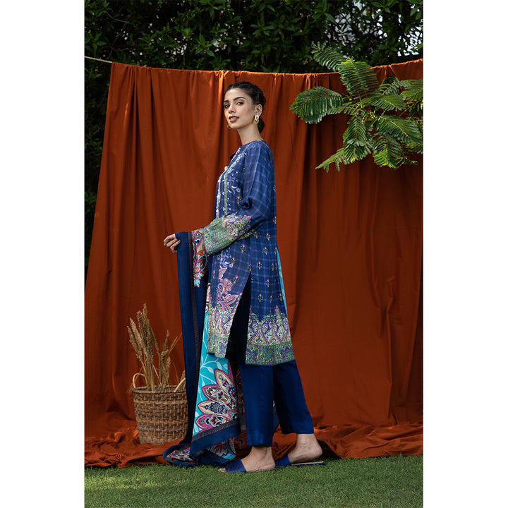 Zellbury- Digital Printed Viscose Shirt, Shawl & Viscose Trouser WUW21X30140