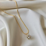 House Of Jewels- Gold Diamond Ball Necklace