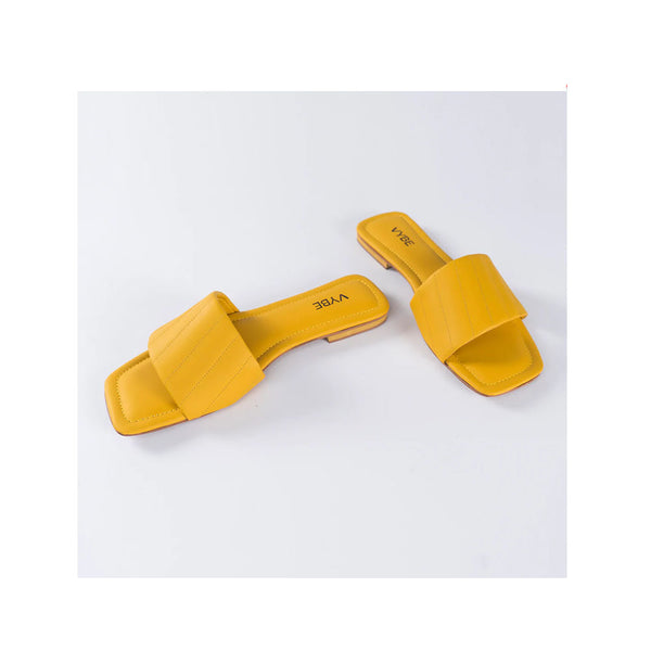 VYBE- Cross Stitch Slide-Yellow