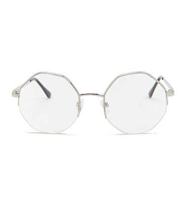 Forever 21- Silver/ Clear Octagon Reader Glasses For Women by Bagallery Deals priced at #price# | Bagallery Deals