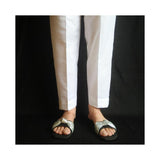 Zardi- Khaddar - Winter Warm - Trouser Pant - White - ZT145