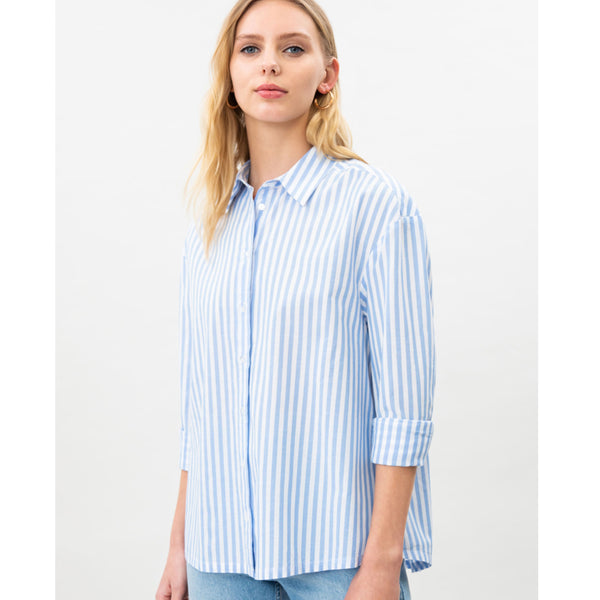 Lefties- Striped Oversize Poplin Shirt