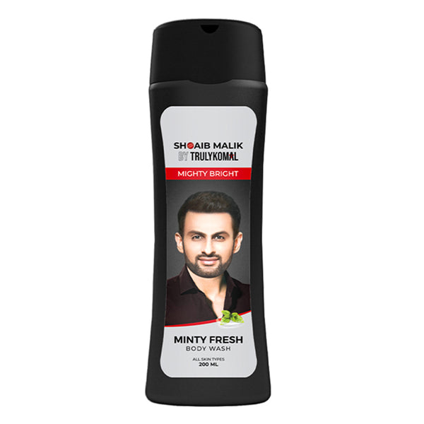 Shoaib Malik by Truly Komal- Minty Fresh Body Wash, 200ML