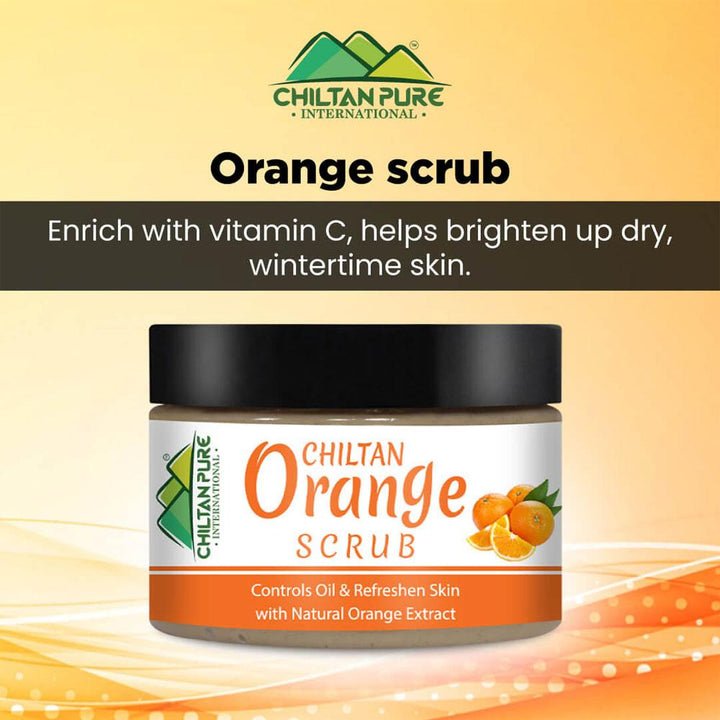 Chiltanpure- Orange Face & Body Scrub, 100ml